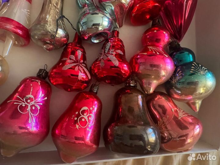 Елочные игрушки СССР колокольчики