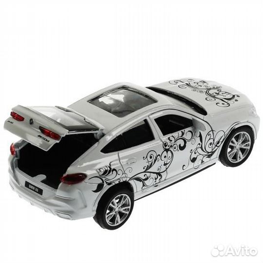 Машина Технопарк металл BMW X6 для девочек 12 см д