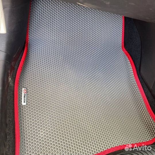 Коврики EVA 3Д на Аксела BM серый+черный