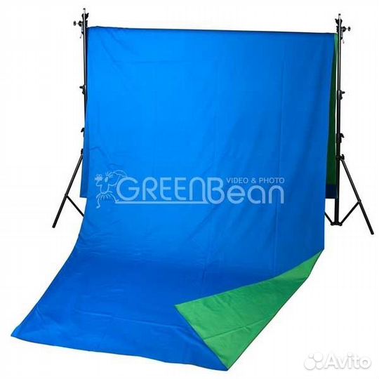 Фон двусторонний тканевый GreenBean Field 240x500c