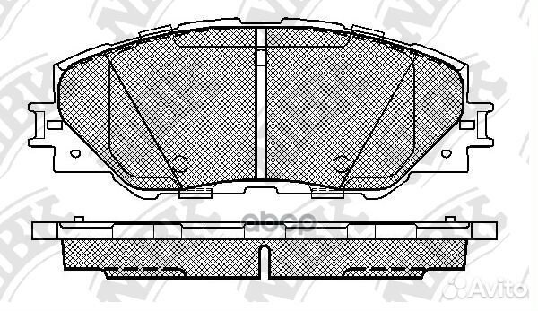 Колодки тормозные toyota RAV 4 06- перед. PN153