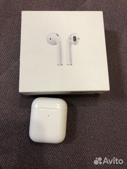 Кейс для AirPods 2 оригинал с коробкой