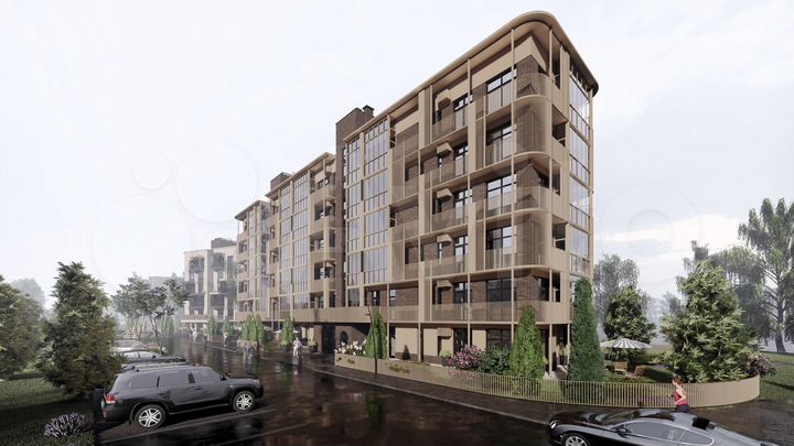 2-к. квартира, 71,3 м², 4/6 эт.