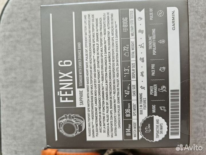 Garmin fenix 6 sapphire titanium