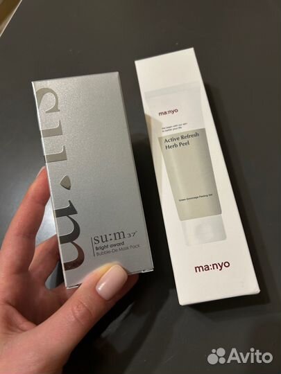 Ma:nyo пилинг, SU:M37 маска новые