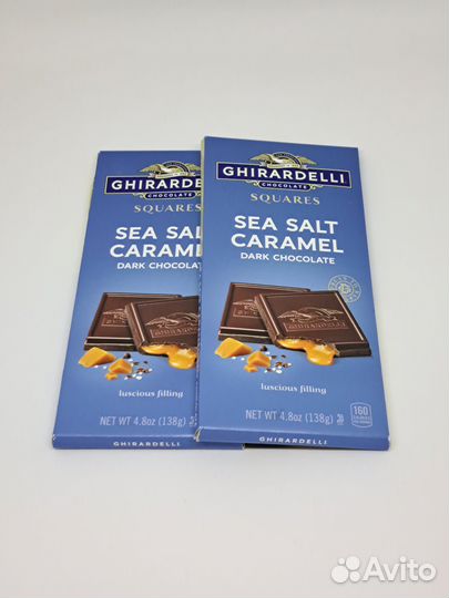 Шоколад Ghirardelli с соленой карамелью США