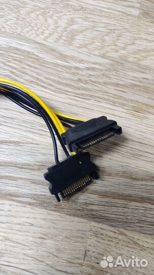 Кабель переходник 8pin SATA для питания видеокарты