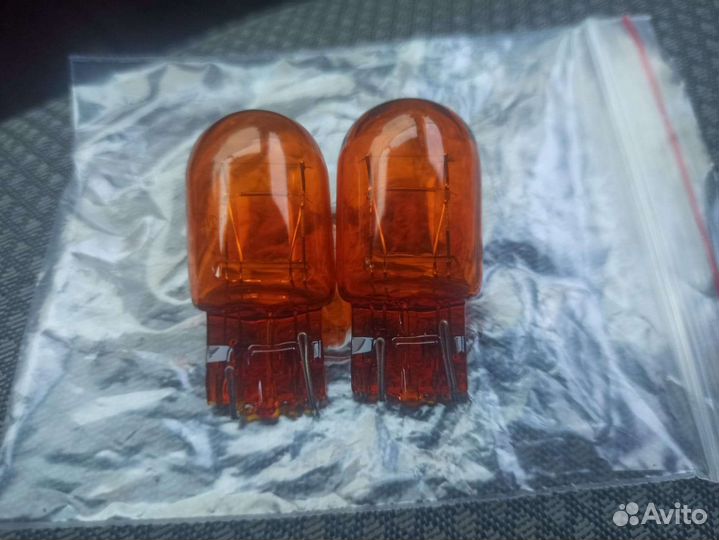 Лампы W21/5W Оранжевые в дхо Веста, Гранта