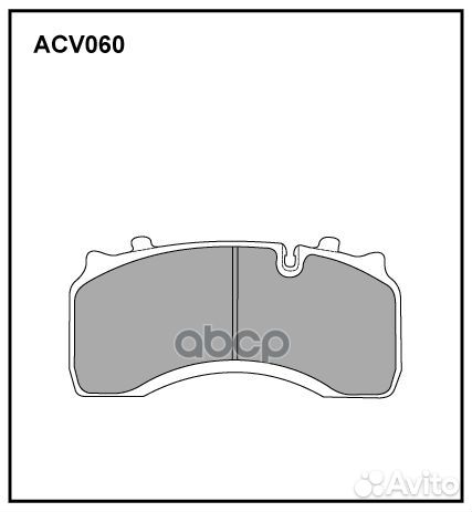 Колодки тормозные дисковые WVA (29142) HCV ACV