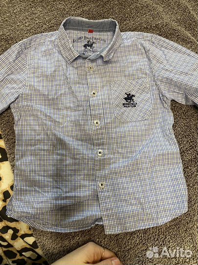 3 рубашки новые 116 Tommy, Ralph Lauren, Castro