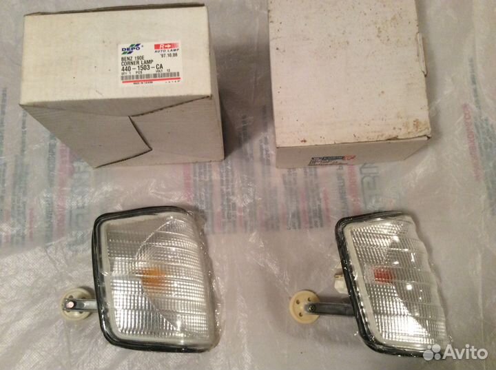 Поворот пер правый мерседес 190-201 белый depo