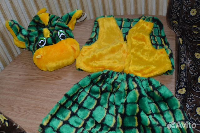 Костюм детский новогодний динозаврик