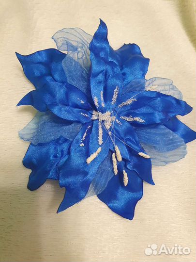 Заколка ручной работы крабик для волос