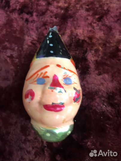 Ёлочная Игрушка Голова Коуна СССР Редкость