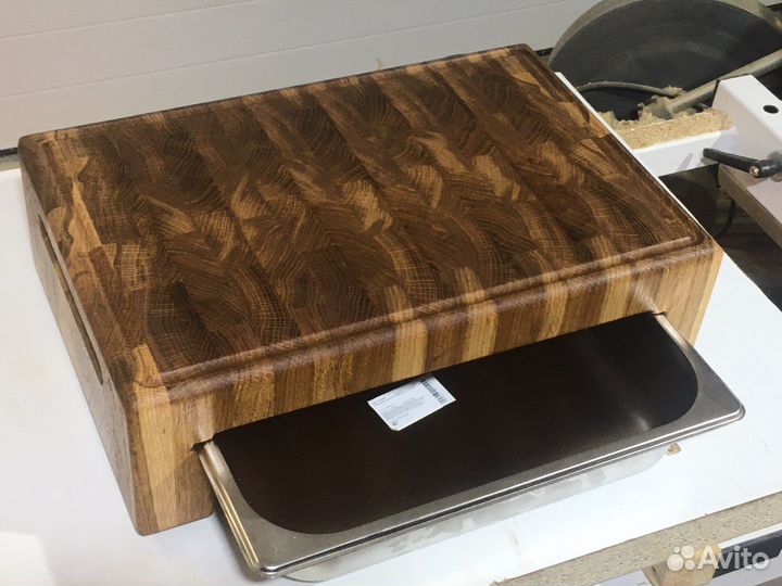 Торцевая разделочная доска из массива дуба