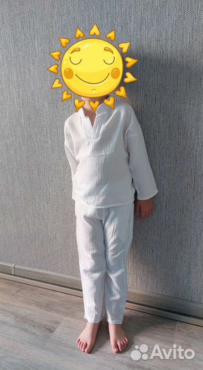 Новый костюм из муслина 110-116
