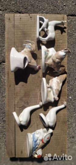 Статуэтки и декоративная посуда из фарфора СССР