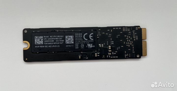 Apple SSD 128gb Macbook