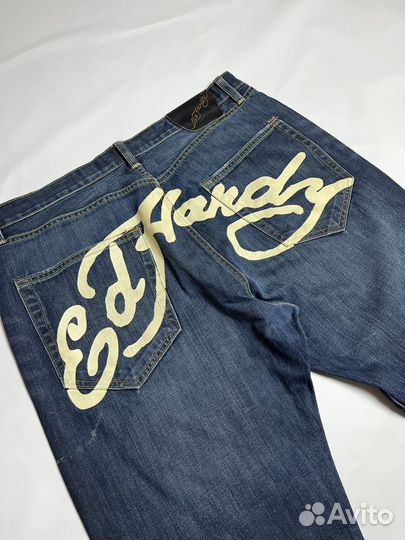 Джинсы Ed Hardy vintage rap y2k