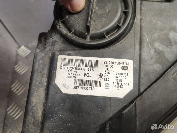 Фара левая BMW 5 F10/F11/GT F07 2010 7199617