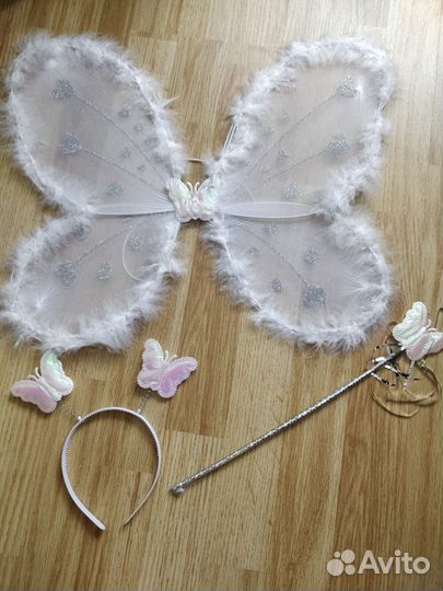 Карнавальный набор с крыльями, ободком и палочкой