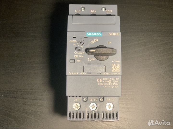 Автоматический выключатель sirius 3RV2031