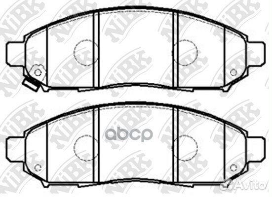 Комплект тормозных колодок, дисковый тормоз PN2