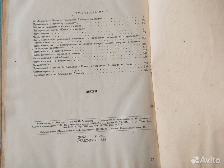 Книга о живописи Леонардо Да- винчи