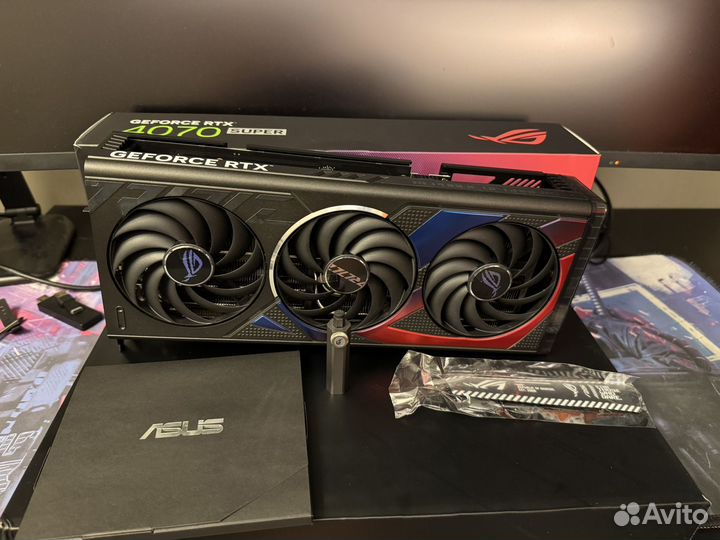 Видеокарта RTX 4070 Super Asus Rog