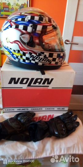 Шлем для мотоцикла +перчатки