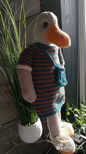 Мягкая игрушка ручная работа Утка Амелия