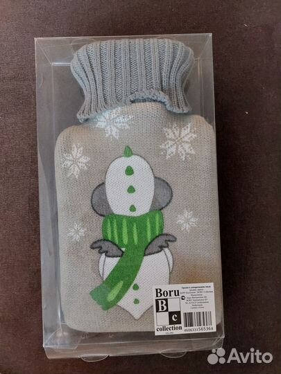Грелка в вязаном чехле новая