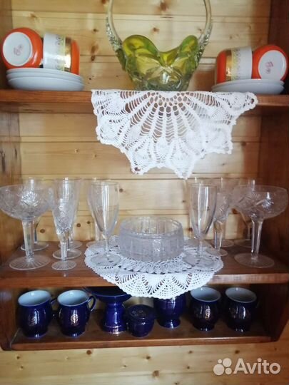 Посуда фарфоровая, хрусталь СССР