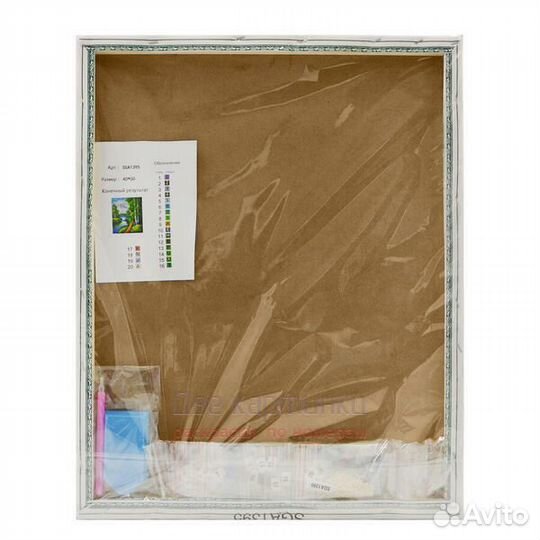 Алмазная мозаика 40x50 Благородный тигр на черном