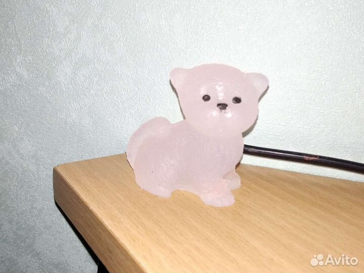 Мыло ручной работы прозрачно-розовенькое