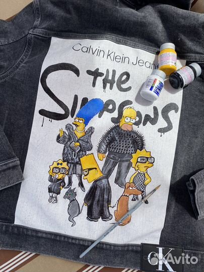 Роспись одежды, кожа/кожзам