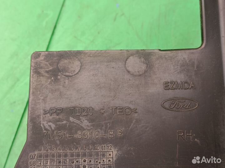 Дефлектор радиатора правый для Ford Focus 2