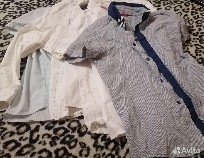 Школьные рубашки для мальчиков 140, 146, 152