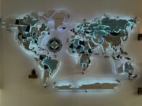 Карта мира с подсветкой
