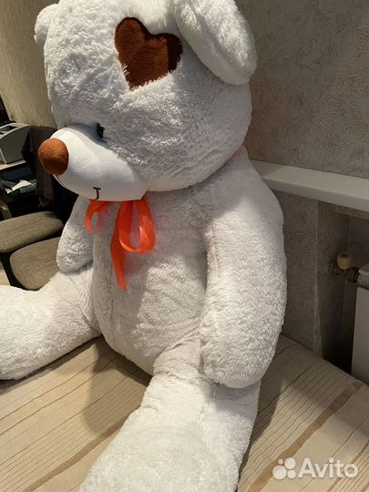 Плюшевый медведь 150 см белый