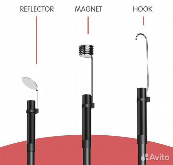 Видеоэндоскоп P40 с экраном, камера 3.9мм