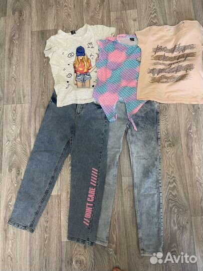 Вещи пакетом на девочку 146