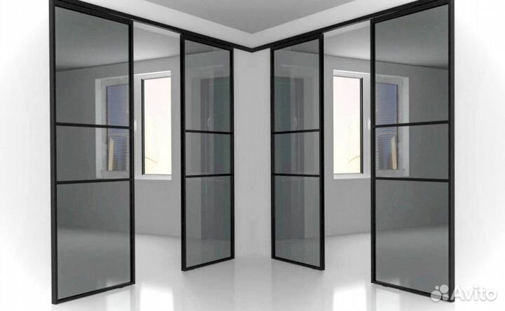 Стеклянная перегородка