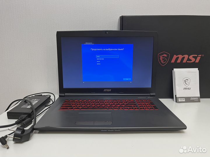 MSI GV72 8RD-075RU i5-8300/4Gb1050Ti/1TB+128GB/8GB