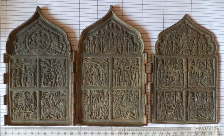 Складень четырехстворчатый Двунадесятые праздники