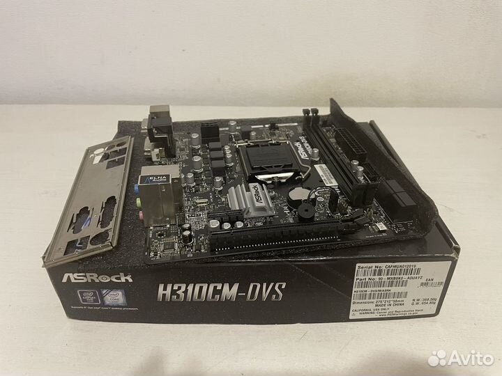 Материнская плата 1151v2 ASRock H310CM-DVS