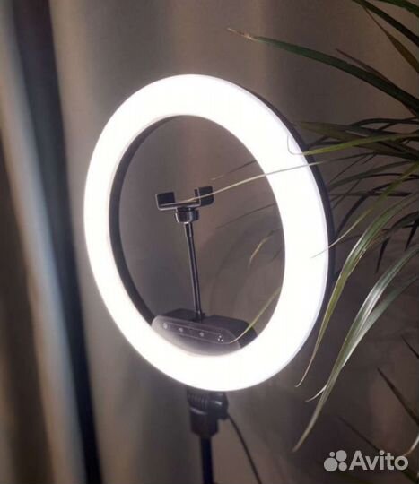 Новая лампа кольцевая 33 см RGB с штативом 2м