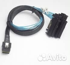 Кабель SAS SFF-8087 SFF-8482 power x4 Molex