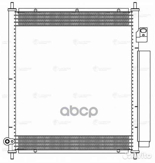 Конденсер honda FIT/jazz 02- 1.2i/1.3i lrac2319