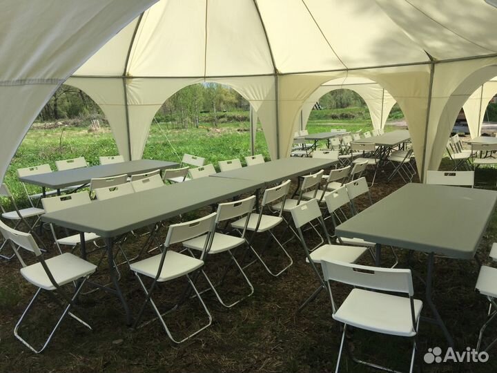 Столы и стулья в аренду